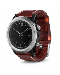  Garmin fēnix 3, Sapphire, Silver with Leather Band!